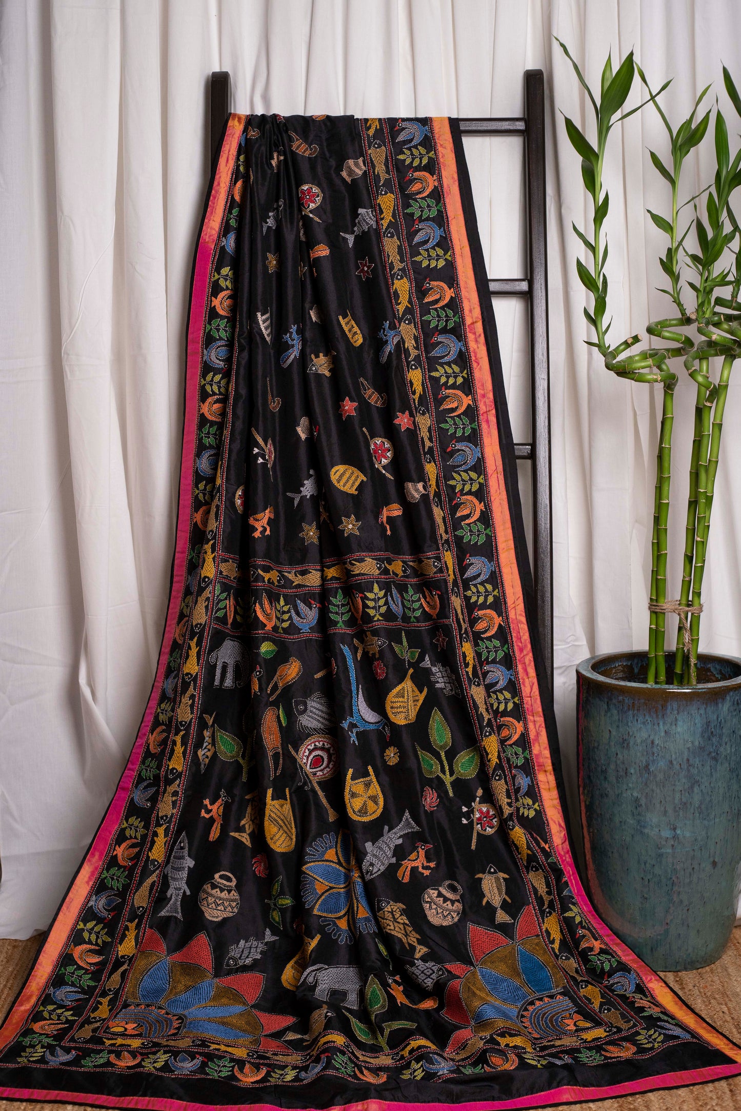 Ways of Life Kantha in Handwoven Pure Silk