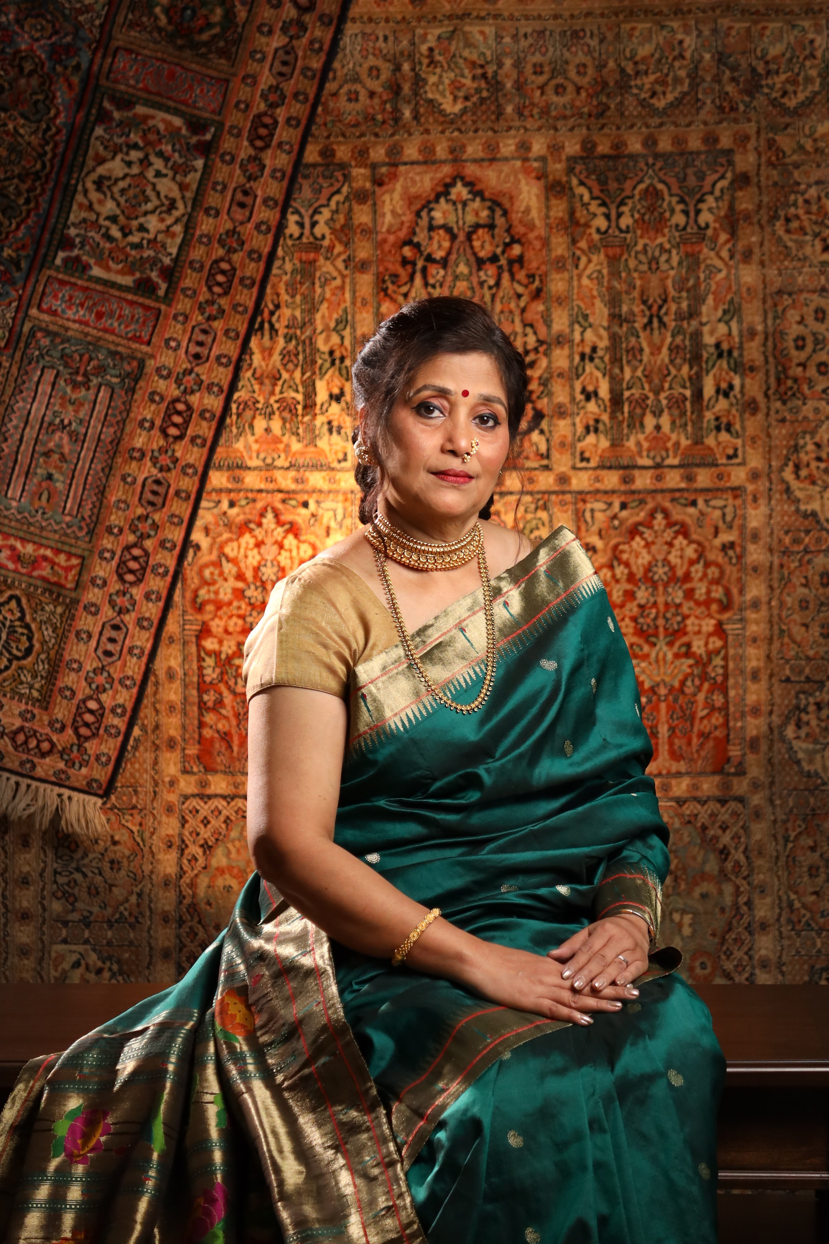 Rudrani: Handwoven Pure Silk Paithanis