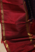 Royal Purple & Maroon Kanjivaram Silk Saree