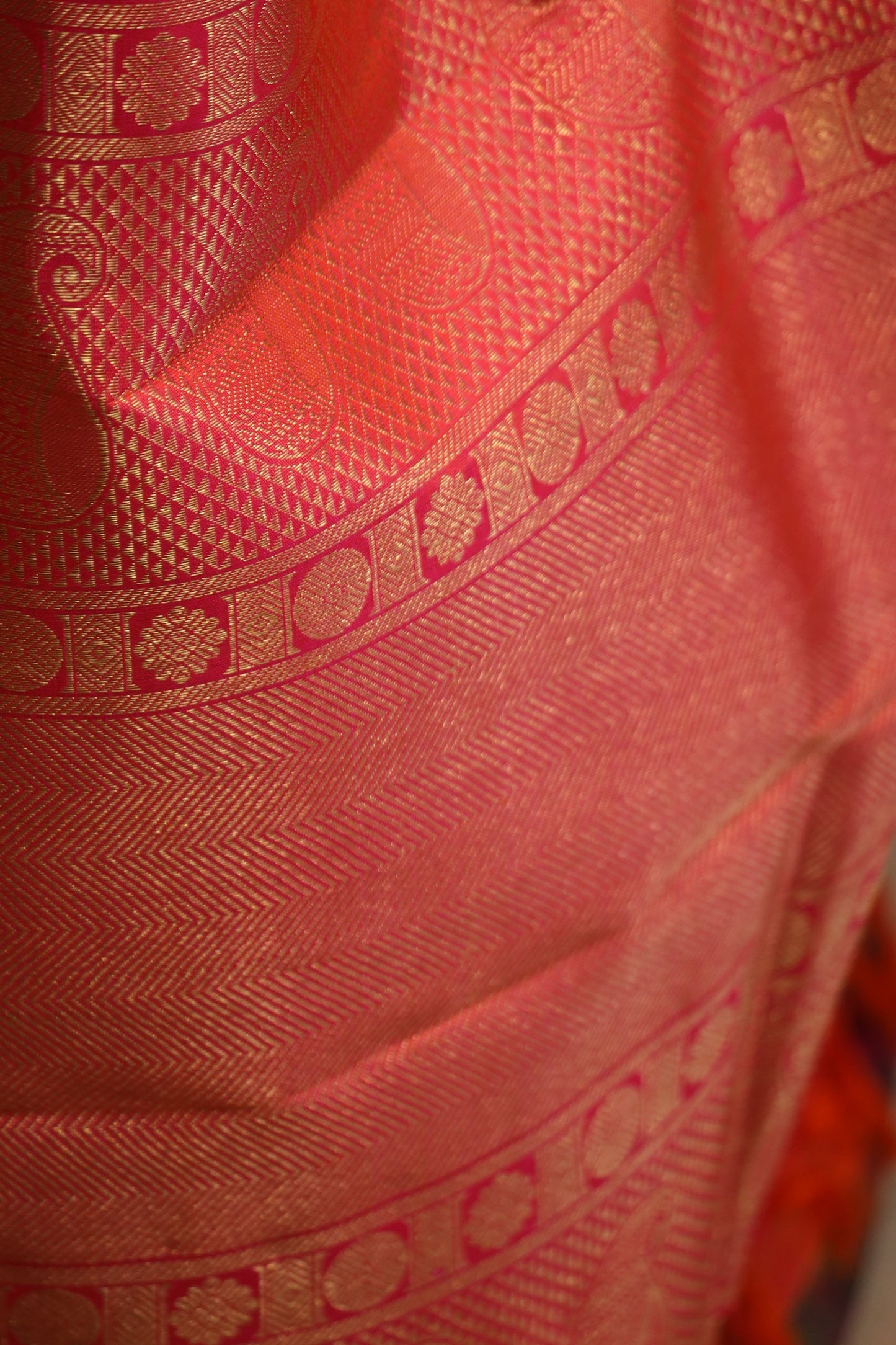 Red & Black Kanjivaram Silk