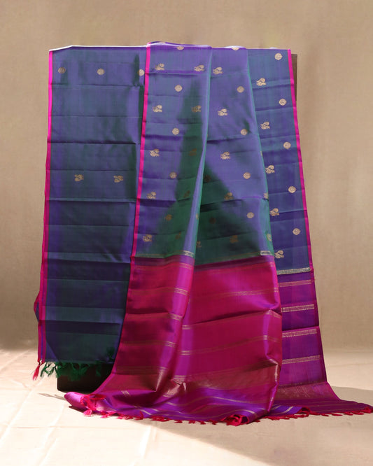 Jewel Toned Kanjivaram Silk