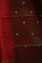 Forest of Rubies Two-Toned Kanjivaram Silk