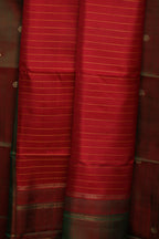 Forest of Rubies Two-Toned Kanjivaram Silk