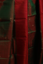Forest of Rubies Two-Toned Kanjivaram Silk