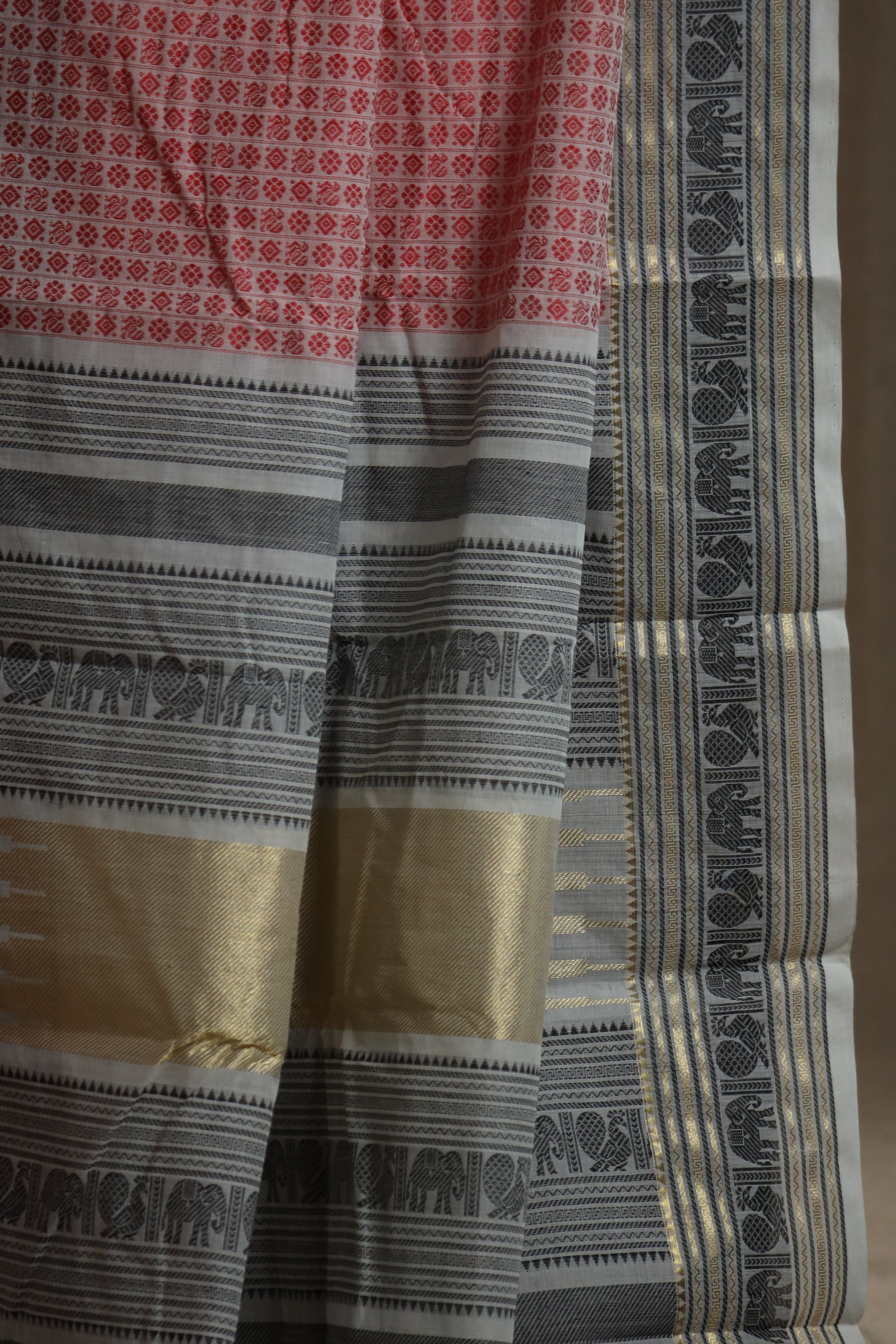 Annapakshi & Elephant Chettinad Cotton Saree