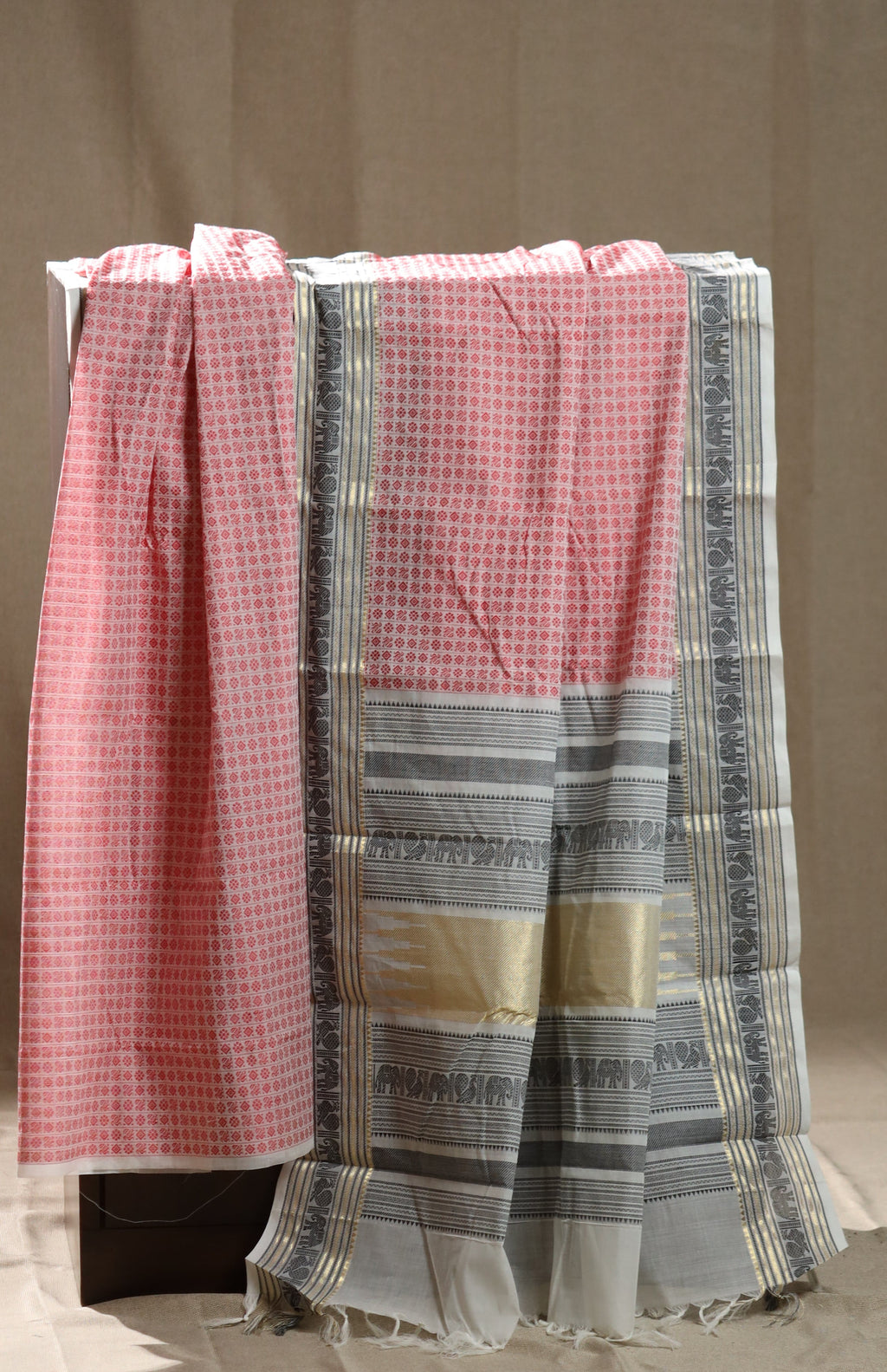 Annapakshi & Elephant Chettinad Cotton Saree