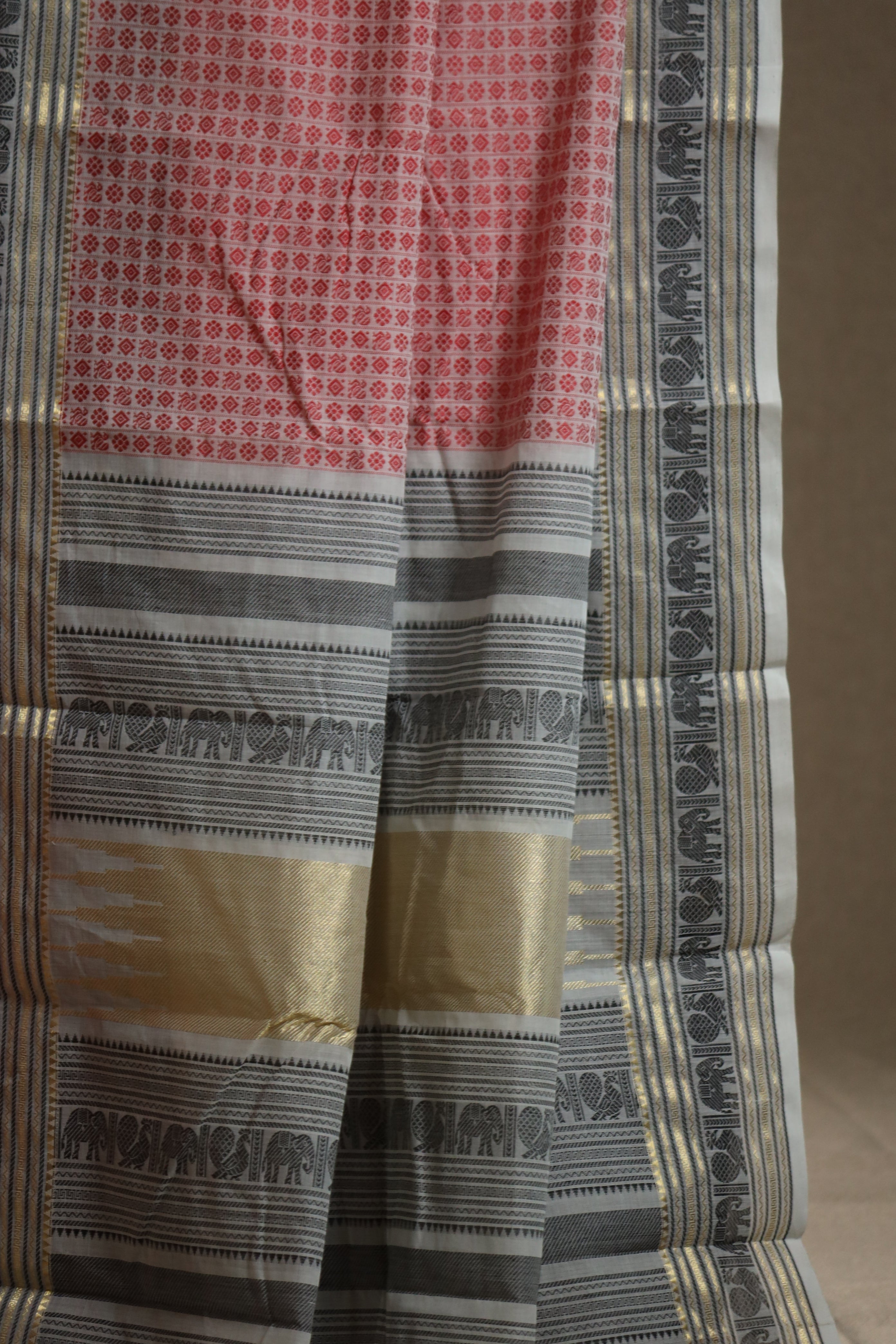 Annapakshi & Elephant Chettinad Cotton Saree