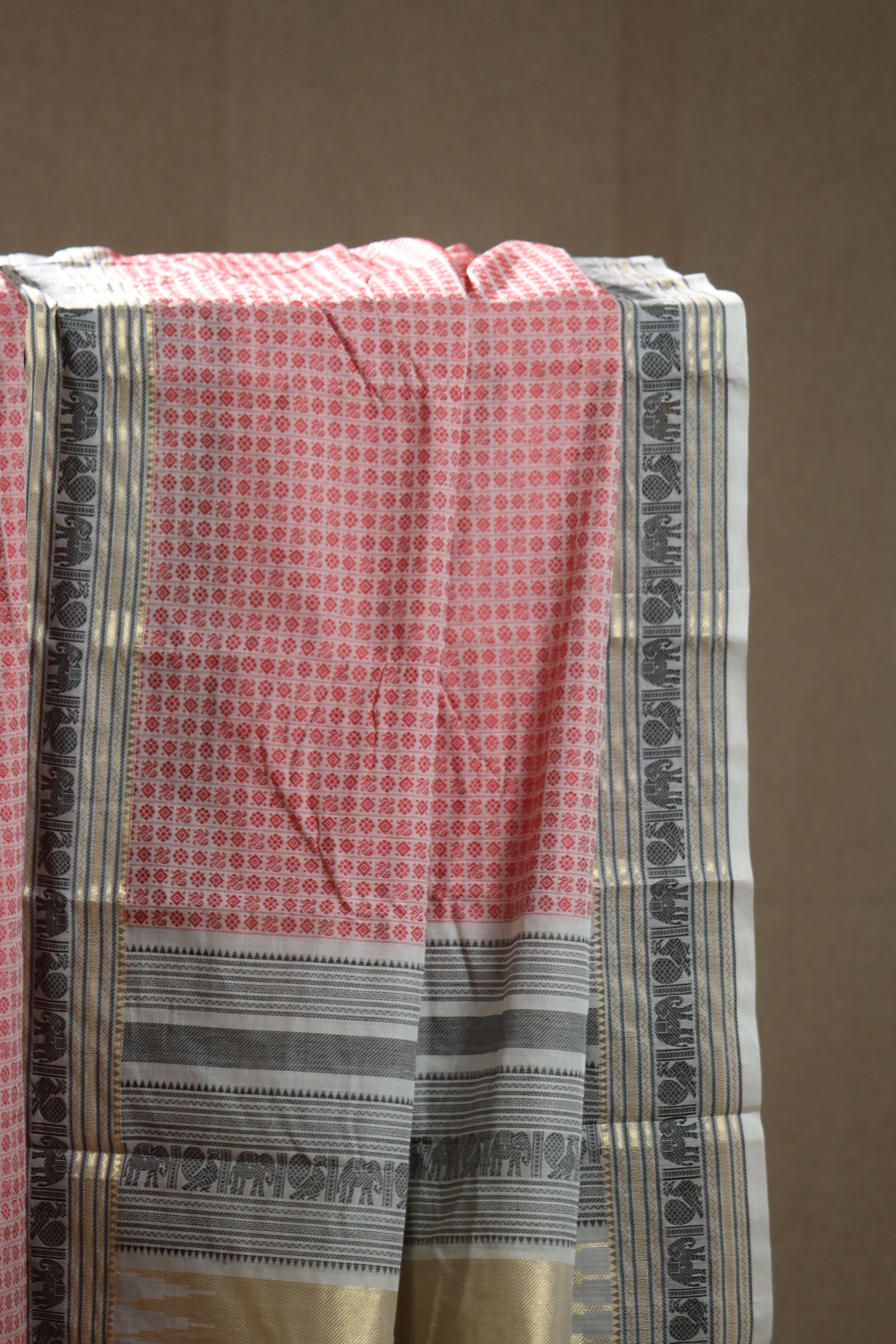 Annapakshi & Elephant Chettinad Cotton Saree