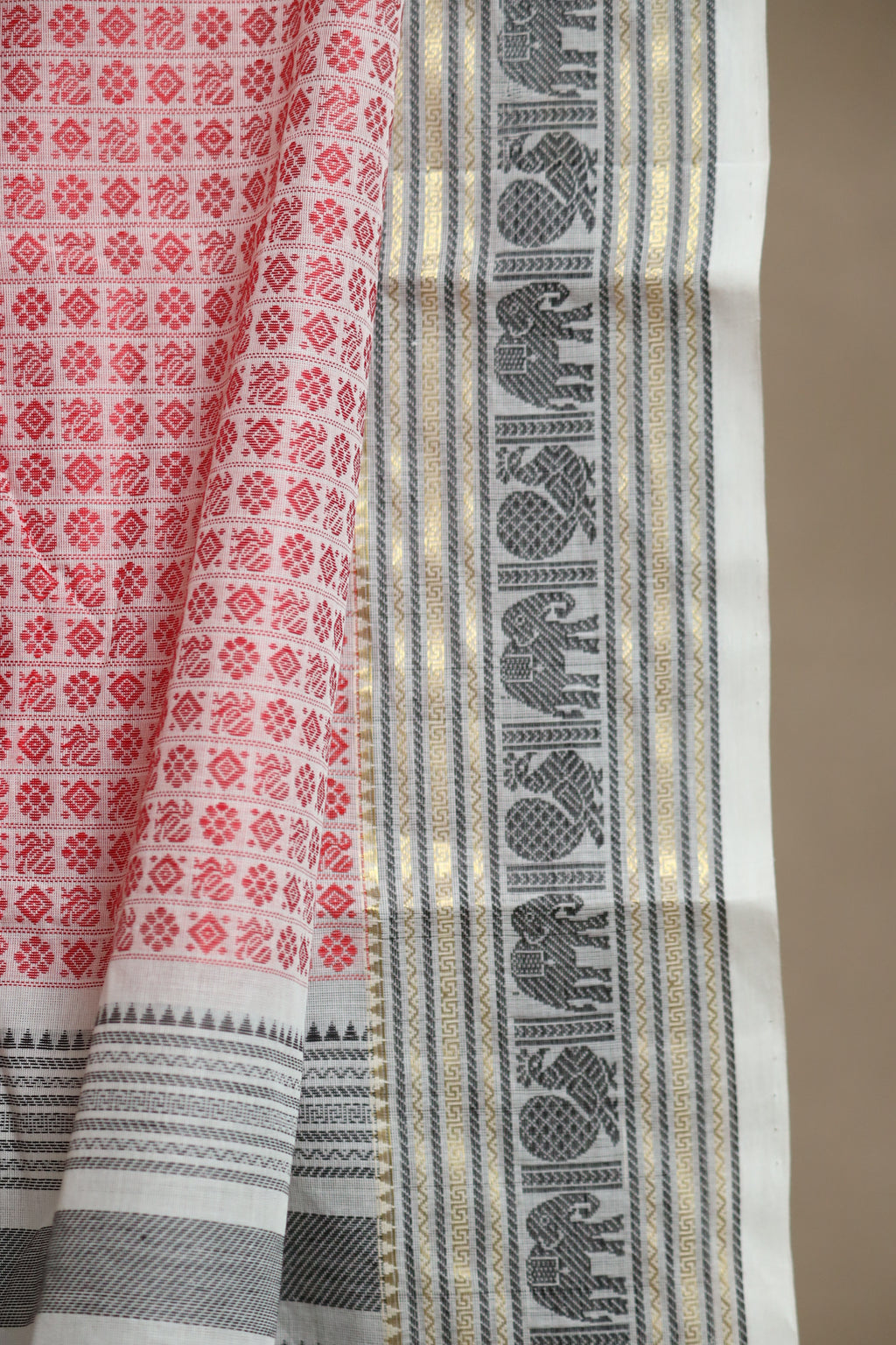 Annapakshi & Elephant Chettinad Cotton Saree