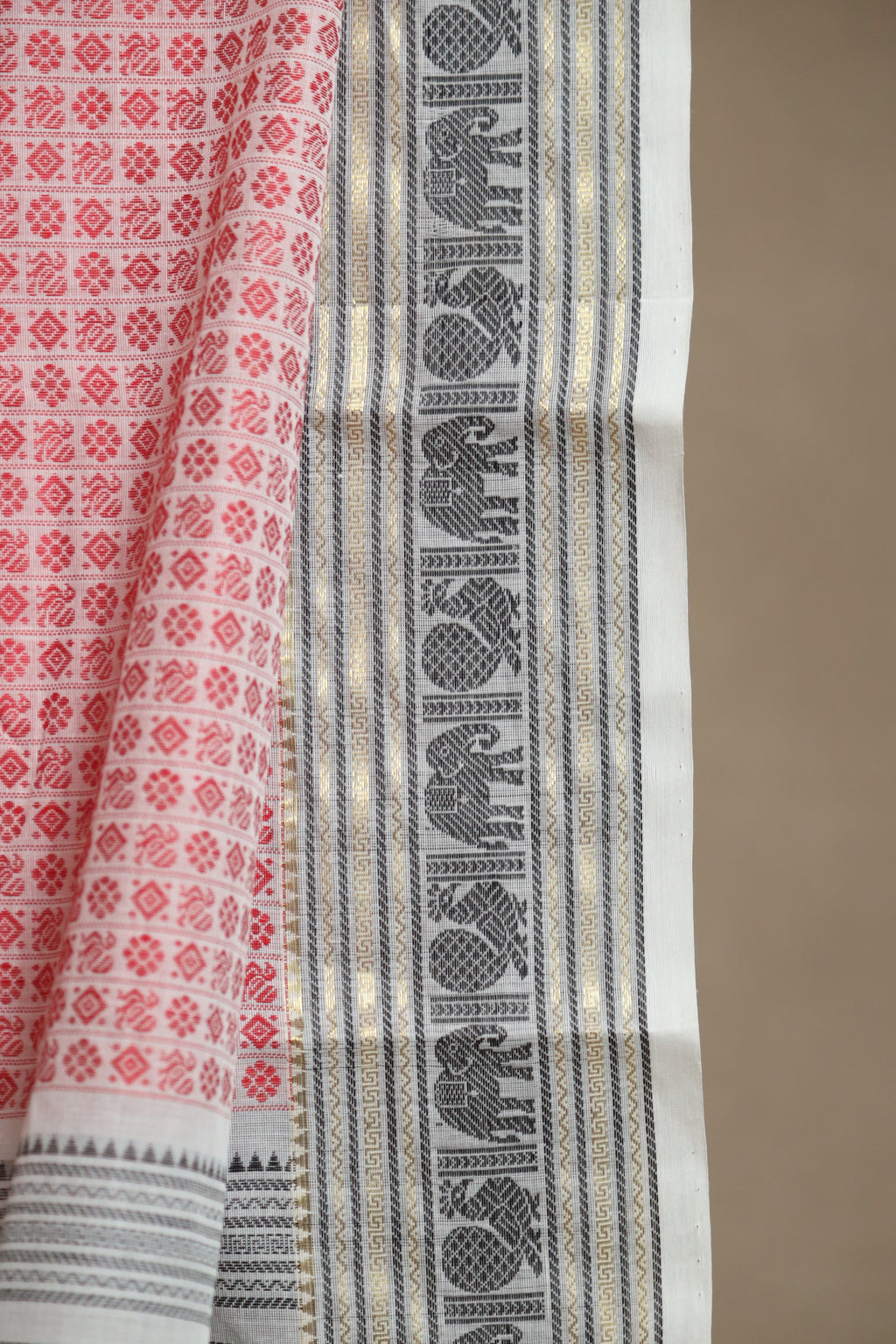 Annapakshi & Elephant Chettinad Cotton Saree
