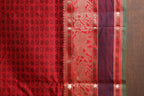 Bold Red Two-Toned Chettinad Cotton Saree