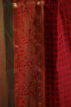 Bold Red Two-Toned Chettinad Cotton Saree