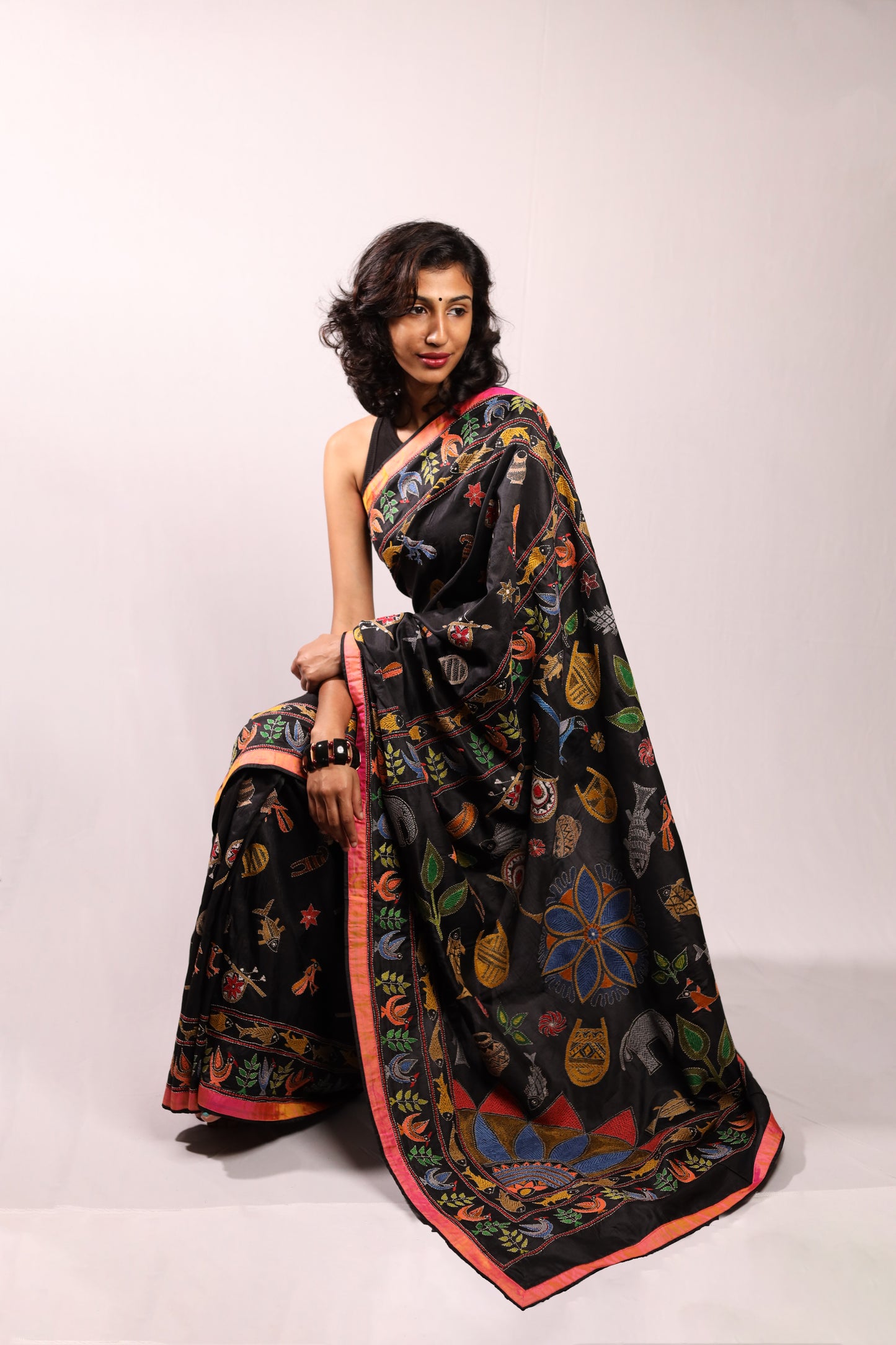 Ways of Life Kantha in Handwoven Pure Silk