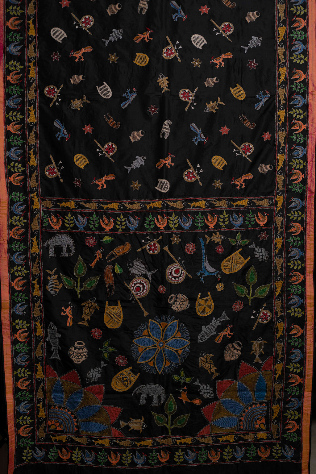 Ways of Life Kantha in Handwoven Pure Silk