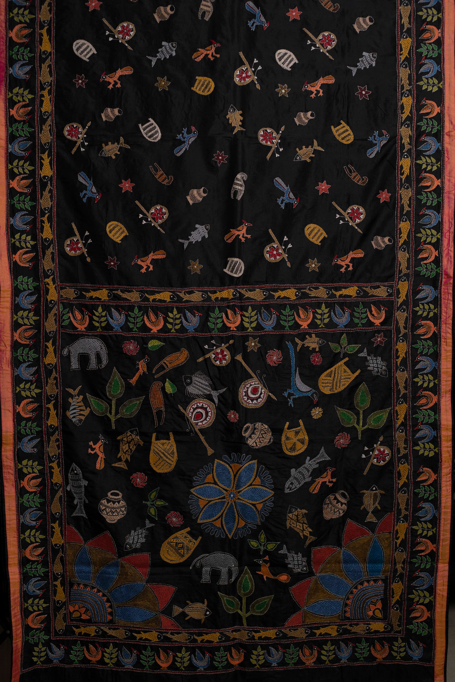 Ways of Life Kantha in Handwoven Pure Silk