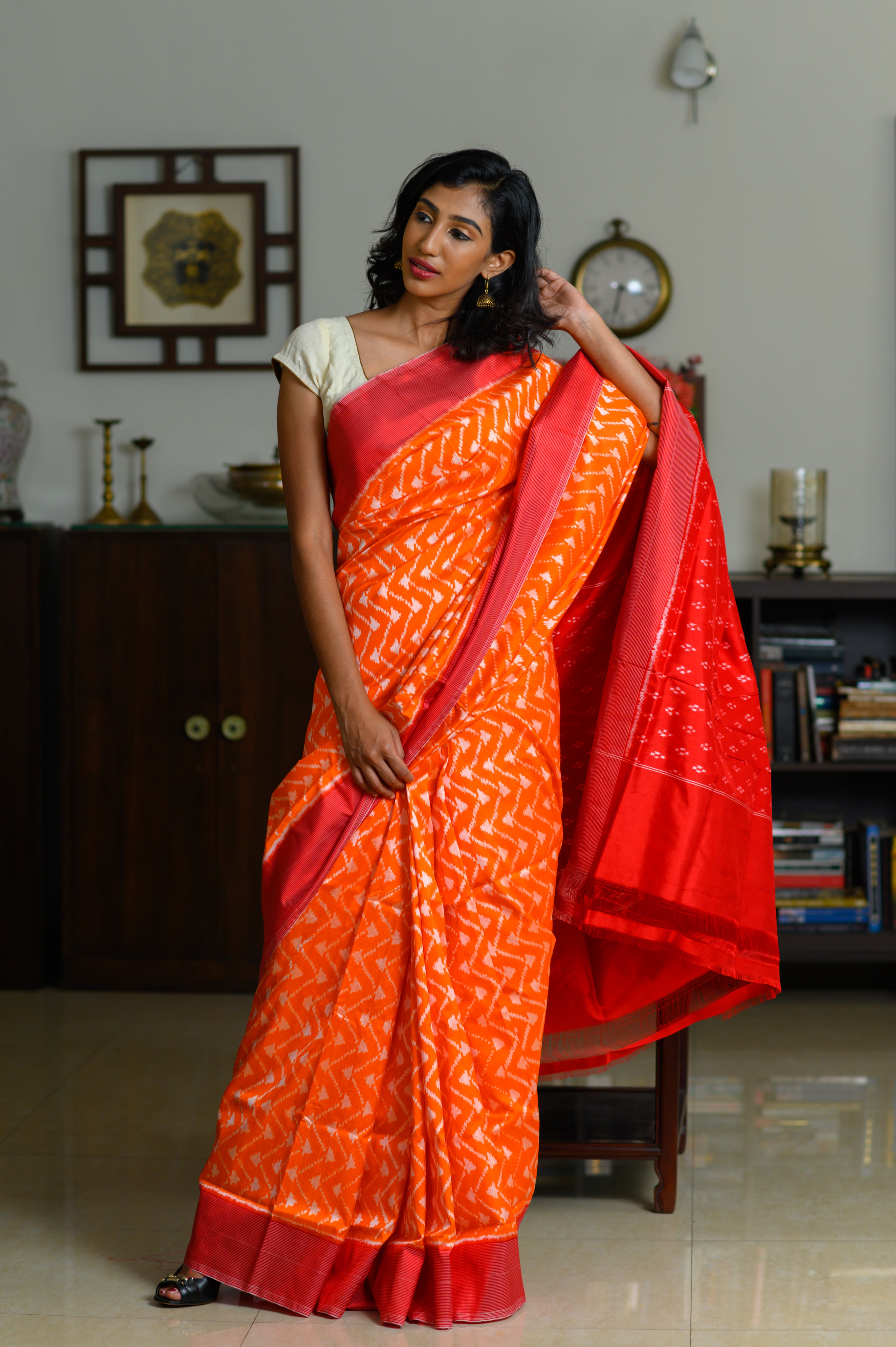 Fanta Flare Handwoven Single Ikkat Silk